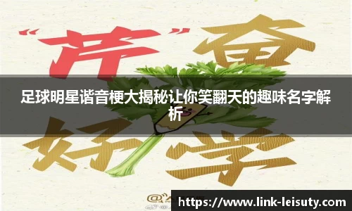 足球明星谐音梗大揭秘让你笑翻天的趣味名字解析